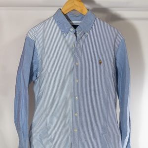 Polo Ralph Lauren Striped Oxford Shirt (Blue) M